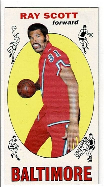 1969 Topps Basketball #69 Ray Scott - Baltimore Bullets